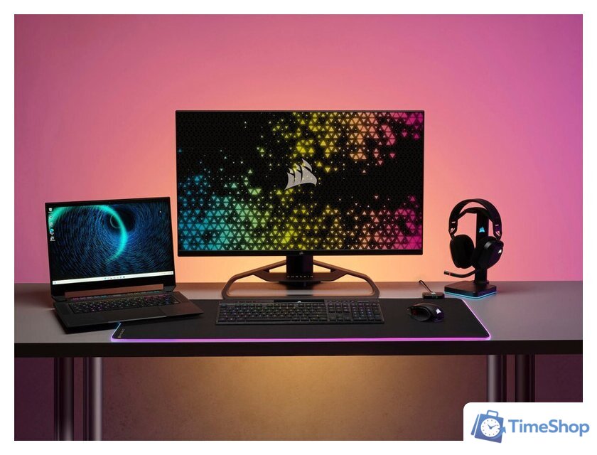 Клавиатура Corsair K100 AIR Wireless RGB (Cherry MX Ultra-Low Profile Tactile, нет кириллицы) - Изображение №15 — Интернет-магазин Time-Shop