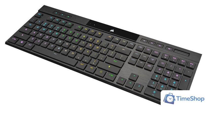 Клавиатура Corsair K100 AIR Wireless RGB (Cherry MX Ultra-Low Profile Tactile, нет кириллицы) - Изображение №7 — Интернет-магазин Time-Shop