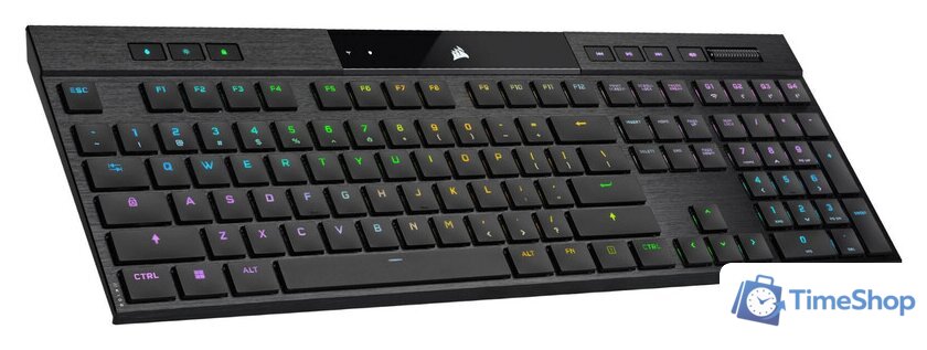 Клавиатура Corsair K100 AIR Wireless RGB (Cherry MX Ultra-Low Profile Tactile, нет кириллицы) - Изображение №3 — Интернет-магазин Time-Shop