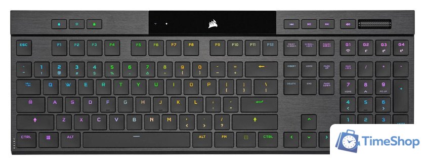 Клавиатура Corsair K100 AIR Wireless RGB (Cherry MX Ultra-Low Profile Tactile, нет кириллицы) - Изображение №1 — Интернет-магазин Time-Shop