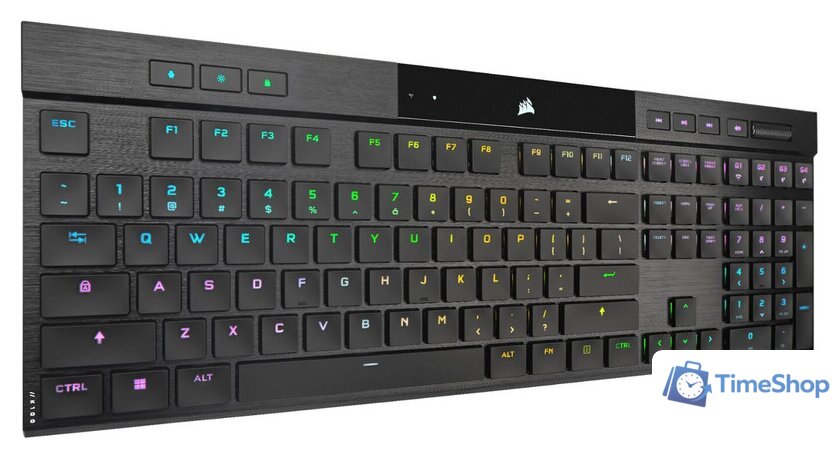 Клавиатура Corsair K100 AIR Wireless RGB (Cherry MX Ultra-Low Profile Tactile, нет кириллицы) - Изображение №8 — Интернет-магазин Time-Shop