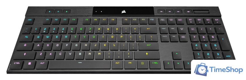 Клавиатура Corsair K100 AIR Wireless RGB (Cherry MX Ultra-Low Profile Tactile, нет кириллицы) - Изображение №2 — Интернет-магазин Time-Shop