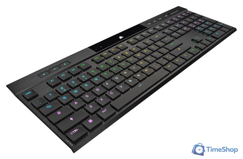 Клавиатура Corsair K100 AIR Wireless RGB (Cherry MX Ultra-Low Profile Tactile, нет кириллицы) - Изображение №6 — Интернет-магазин Time-Shop
