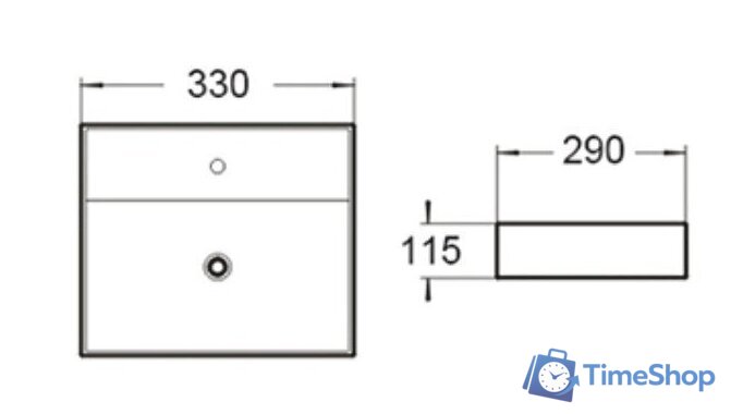 Умывальник SantiLine SL-2001 - Изображение №2 — Интернет-магазин Time-Shop