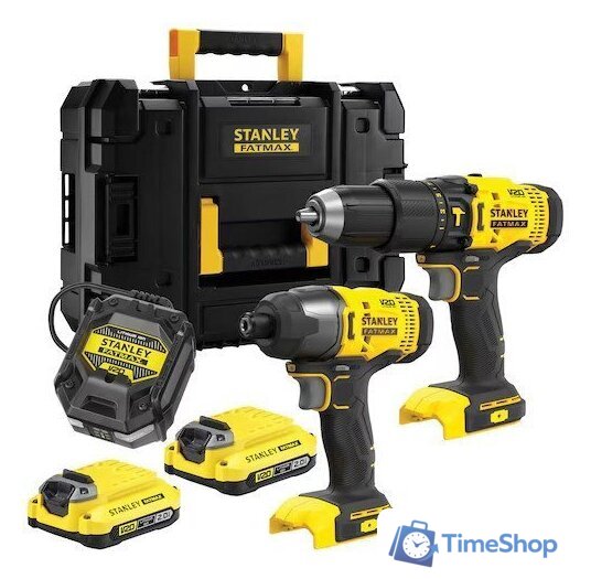  Stanley SFMCK465D2T (шуруповерт, винтоверт, 2 АКБ, кейс) - Изображение №1 — Интернет-магазин Time-Shop