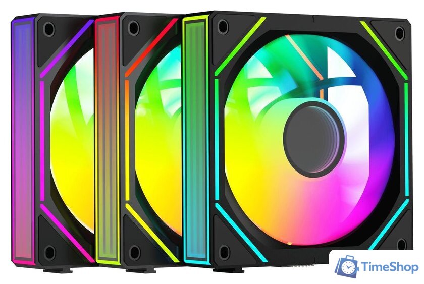 Комплект вентиляторов для корпуса Ocypus Gamma F12 Uni BK ARGB Reverse Blade 3IN1 - Изображение №1 — Интернет-магазин Time-Shop