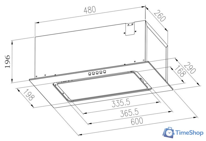 Кухонная вытяжка Meferi INBOX60WH Glass Ultra - Изображение №14 — Интернет-магазин Time-Shop