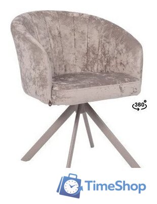 Стул с подлокотниками Мамадома Shelly-R 360 (m04 Grey Beige Lux/капучино) - Изображение №1 — Интернет-магазин Time-Shop