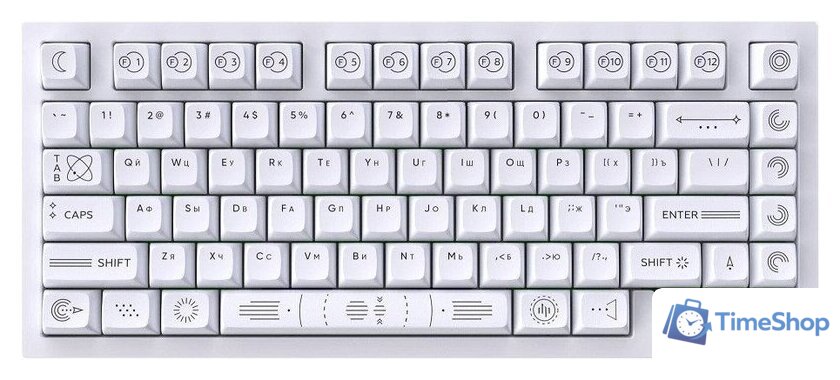Клавиатура Дарк Проджект CM81 Zeno (g3ms Sapphire, белый) - Изображение №1 — Интернет-магазин Time-Shop