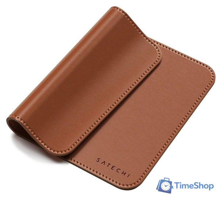 Коврик для мыши Satechi Vegan-Leather Premium Mouse Pad ST-LMPN (коричневый) - Изображение №2 — Интернет-магазин Time-Shop