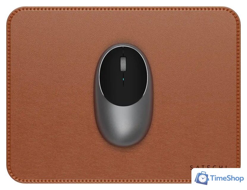 Коврик для мыши Satechi Vegan-Leather Premium Mouse Pad ST-LMPN (коричневый) - Изображение №5 — Интернет-магазин Time-Shop