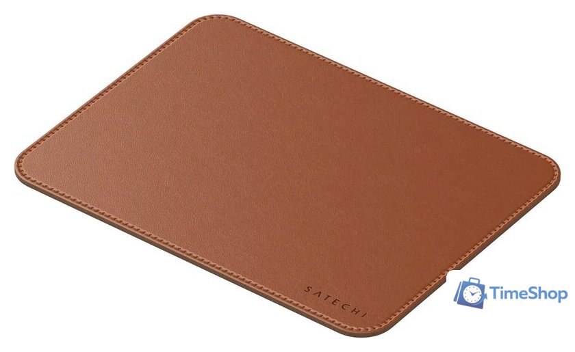 Коврик для мыши Satechi Vegan-Leather Premium Mouse Pad ST-LMPN (коричневый) - Изображение №1 — Интернет-магазин Time-Shop