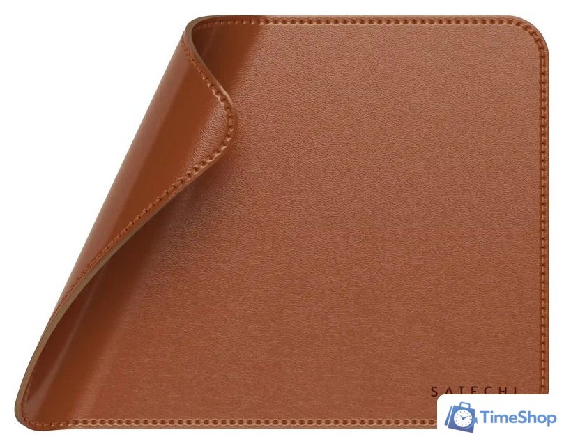 Коврик для мыши Satechi Vegan-Leather Premium Mouse Pad ST-LMPN (коричневый) - Изображение №4 — Интернет-магазин Time-Shop