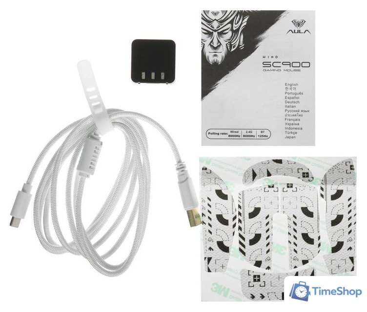 Игровая мышь AULA SC900pro (белый) - Изображение №9 — Интернет-магазин Time-Shop