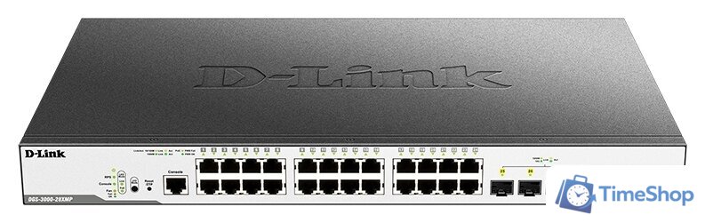 Управляемый коммутатор 2-го уровня D-Link DGS-3000-28XMP/B1A - Изображение №1 — Интернет-магазин Time-Shop