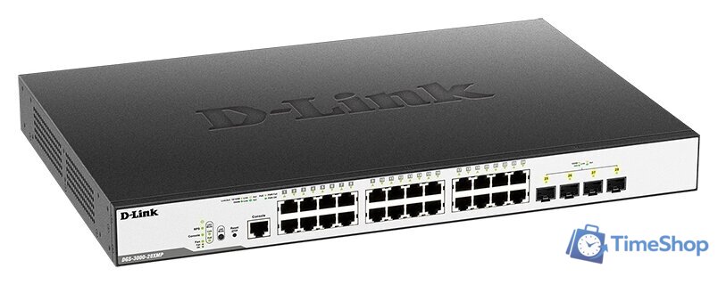 Управляемый коммутатор 2-го уровня D-Link DGS-3000-28XMP/B1A - Изображение №2 — Интернет-магазин Time-Shop
