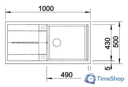 Кухонная мойка Blanco Metra XL 6 S 525931 (черный) - Изображение №2 — Интернет-магазин Time-Shop