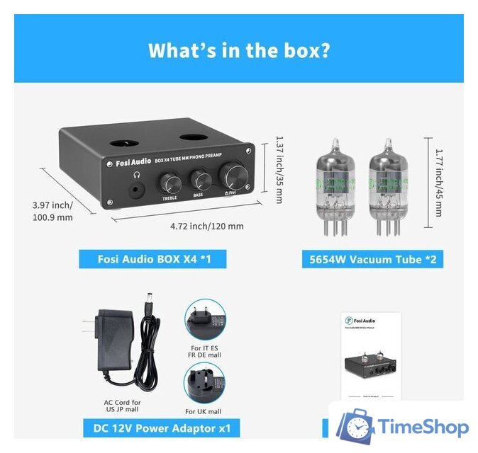 MM фонокорректор Fosi Audio Box X4 - Изображение №4 — Интернет-магазин Time-Shop