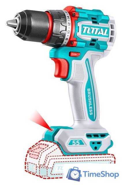 Дрель-шуруповерт Total TDLI205582 (с 1-им АКБ) - Изображение №2 — Интернет-магазин Time-Shop