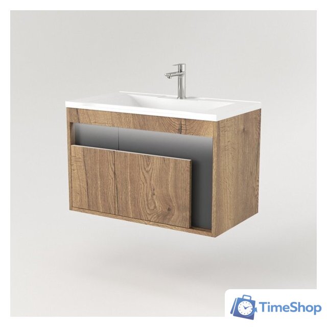  Дабер Тумба под умывальник 016 Тобага/Эридан 80 Т16.8Т.0.22_light (с подсветкой, дуб галифакс/серый) - Изображение №3 — Интернет-магазин Time-Shop