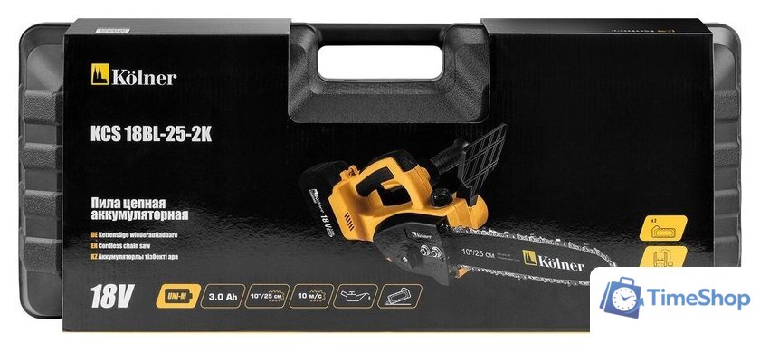 Аккумуляторная пила Kolner KCS 18BL-25-2K (с 2-мя АКБ) - Изображение №15 — Интернет-магазин Time-Shop