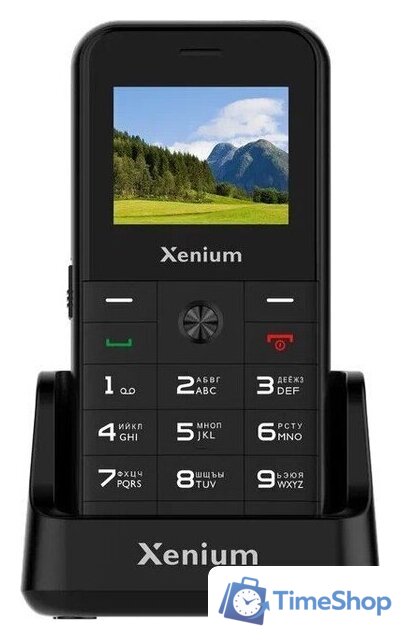 Кнопочный телефон Xenium X718 (черный) - Изображение №1 — Интернет-магазин Time-Shop