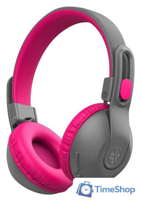 Наушники JLab JBuddies Studio 2 Wireless (серый/розовый) - Изображение №1 — Интернет-магазин Time-Shop