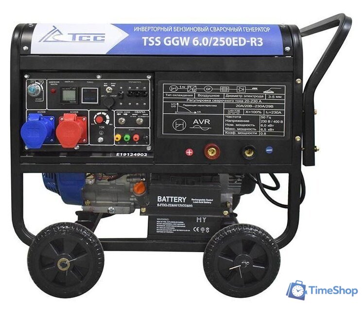 Бензиновый генератор ТСС GGW 6.0/250ED-R3 - Изображение №1 — Интернет-магазин Time-Shop