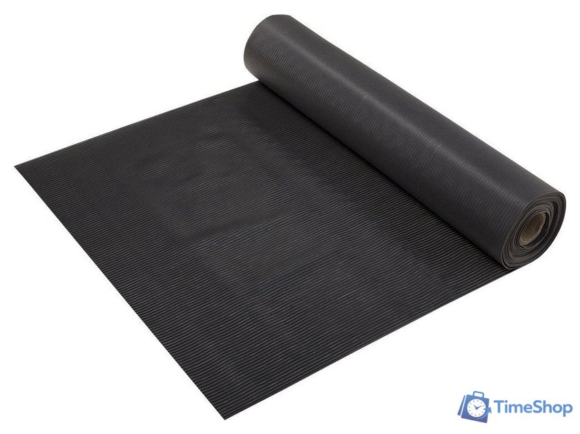 Ковровая дорожка Vortex Полоска 90x1000 22165 (черный) - Изображение №1 — Интернет-магазин Time-Shop