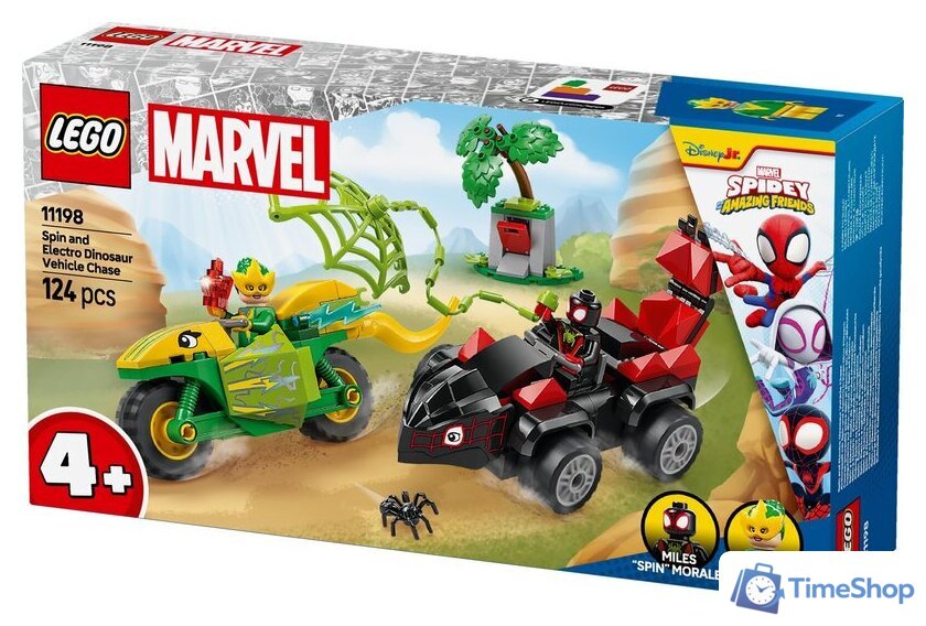 Конструктор LEGO Marvel Погоня Диногонщика Спина за Электро 11198 - Изображение №1 — Интернет-магазин Time-Shop