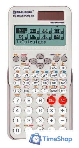 Инженерный калькулятор BRAUBERG SC-991ES-PLUS-GY 272652 - Изображение №1 — Интернет-магазин Time-Shop