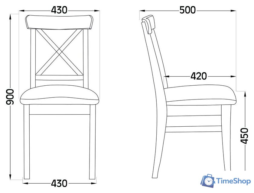 Стул Лидер Мебель Ингольф тон 15 (прозрачный лак) - Изображение №14 — Интернет-магазин Time-Shop