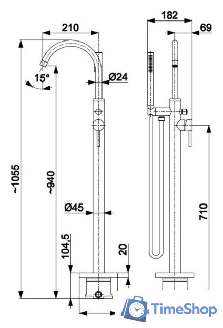 Смеситель Armatura Moza 5035-510-00 - Изображение №2 — Интернет-магазин Time-Shop