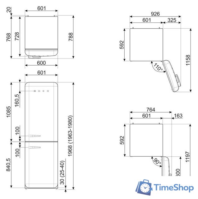 Холодильник Smeg FAB32RBL5 - Изображение №8 — Интернет-магазин Time-Shop