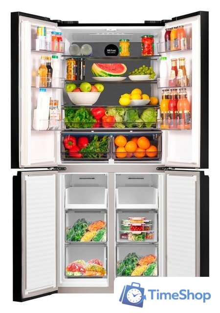 Четырёхдверный холодильник MAUNFELD MFF183NFBE - Изображение №2 — Интернет-магазин Time-Shop