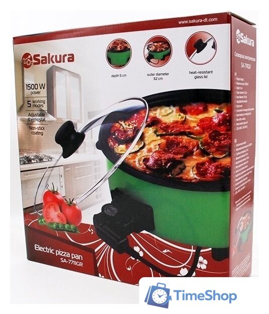Электросковорода Sakura SA-7711GR - Изображение №2 — Интернет-магазин Time-Shop