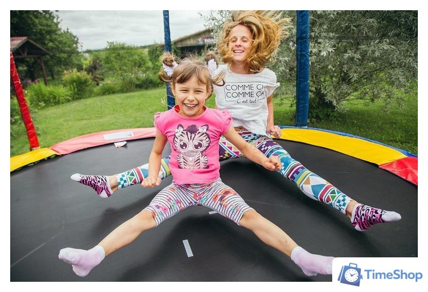 Батут Sundays Acrobat-D490 (зеленый, с сеткой) - Изображение №5 — Интернет-магазин Time-Shop