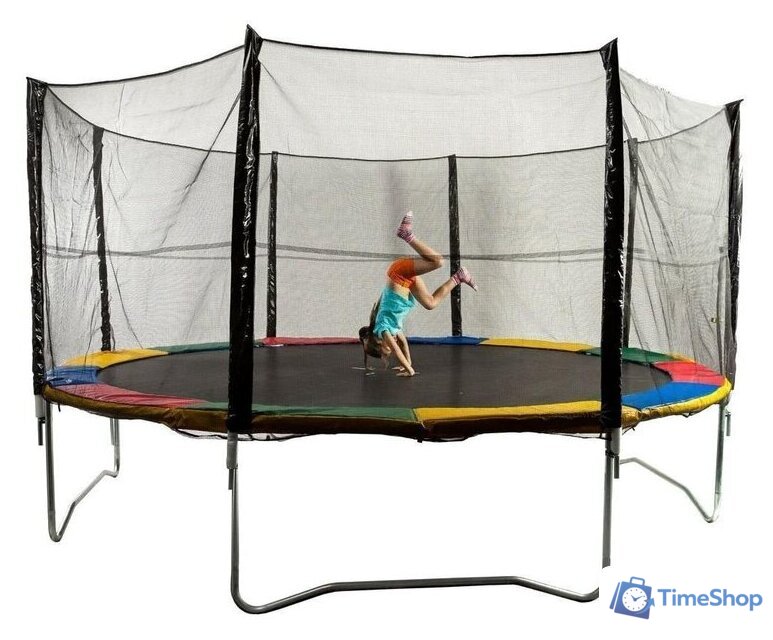 Батут Sundays Acrobat-D490 (зеленый, с сеткой) - Изображение №2 — Интернет-магазин Time-Shop