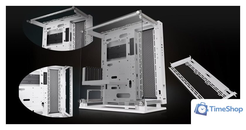 Корпус Thermaltake Core P3 TG Pro Snow CA-1G4-00M6WN-09 - Изображение №8 — Интернет-магазин Time-Shop