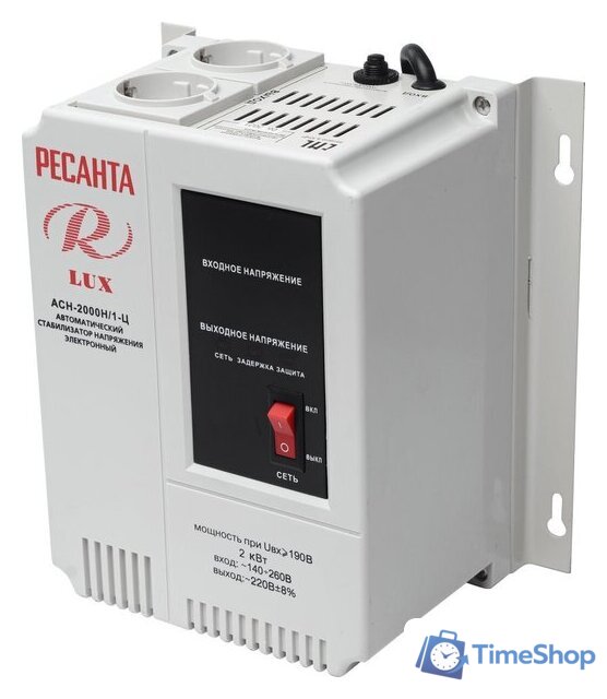 Стабилизатор напряжения Ресанта Lux АСН-2000Н/1-Ц - Изображение №2 — Интернет-магазин Time-Shop