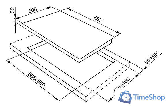 Варочная панель Smeg SR975PGH - Изображение №2 — Интернет-магазин Time-Shop