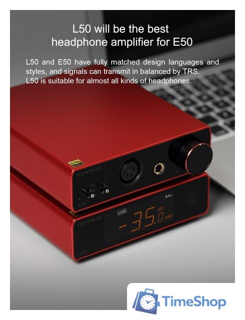 Цифро-аналоговый преобразователь Topping E50 (черный) - Изображение №5 — Интернет-магазин Time-Shop