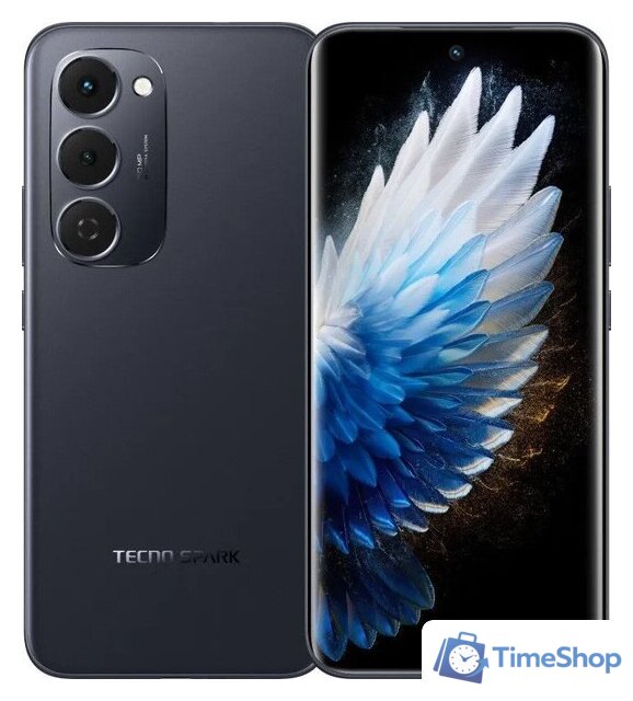 Телефон Tecno Spark 40 Pro+ 8GB/256GB (черная туманность) - Изображение №1 — Интернет-магазин Time-Shop