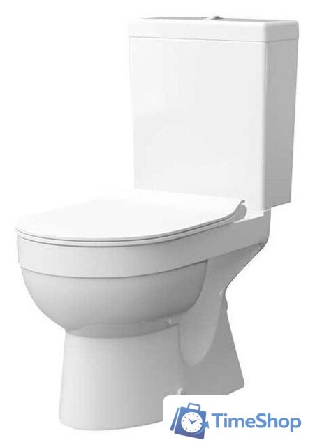 Унитаз напольный Керамин Бергамо Нова Slim МЛ 2-режим (белый) - Изображение №1 — Интернет-магазин Time-Shop