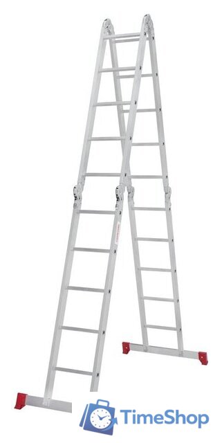 Лестница-трансформер Новая высота NV 233 трансформер с помостом 4x5 ступеней - Изображение №4 — Интернет-магазин Time-Shop