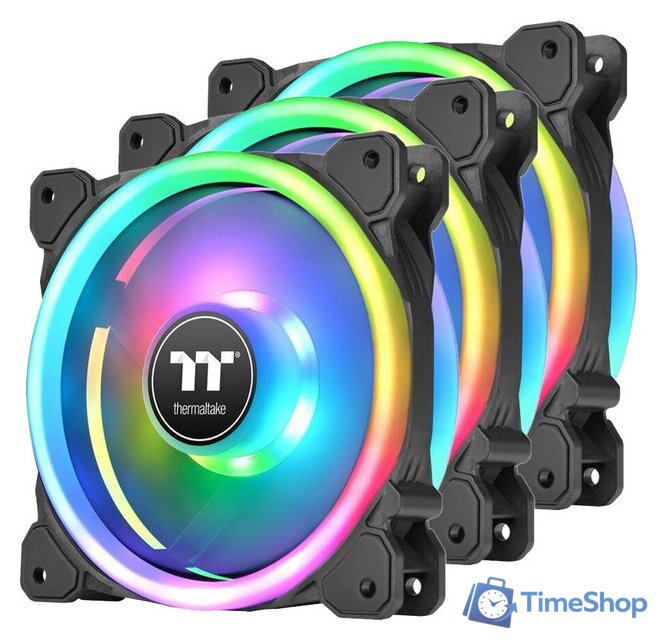 Комплект вентиляторов для корпуса с контроллером Thermaltake SWAFAN 14 RGB Radiator Fan TT Premium Edition CL-F138-PL14SW-A - Изображение №1 — Интернет-магазин Time-Shop