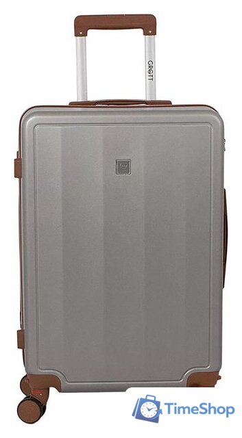 Чемодан-спиннер Grott 340-614/5-24 (светло-серый) - Изображение №1 — Интернет-магазин Time-Shop