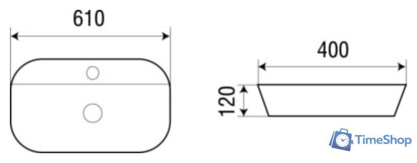 Умывальник WeltWasser Elbach 2203 - Изображение №2 — Интернет-магазин Time-Shop