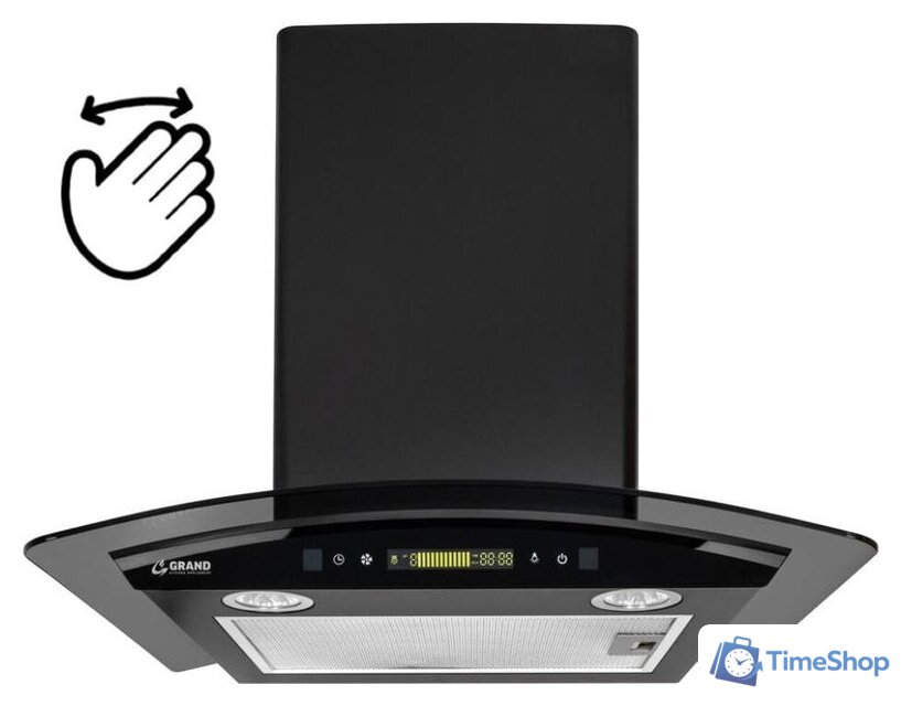 Кухонная вытяжка Grand Blagnac 60 (черный) - Изображение №1 — Интернет-магазин Time-Shop