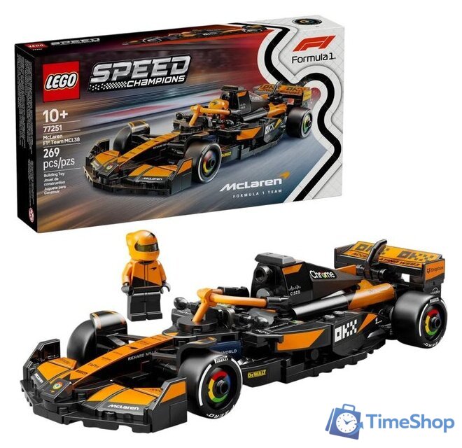 Конструктор LEGO Speed Champions 77251 Гоночный автомобиль McLaren F1 Team MCL38 - Изображение №1 — Интернет-магазин Time-Shop